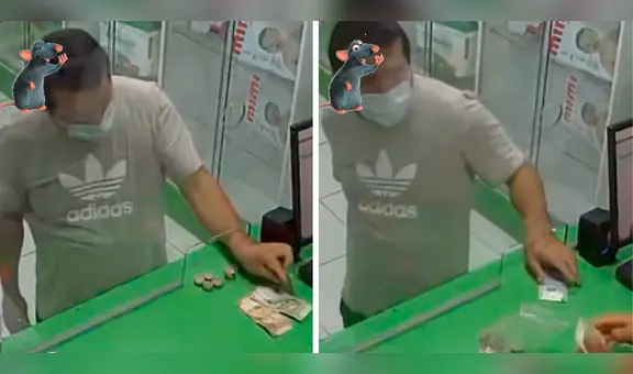 Ladrón se vuelve viral por fracasar en el popular 'cambiazo' y además olvidar S/100 en negocio