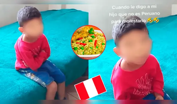 Mujer le dice a su hijo que no es peruano, pero él responde: “Sí lo soy, porque me gusta el arroz con pollo”