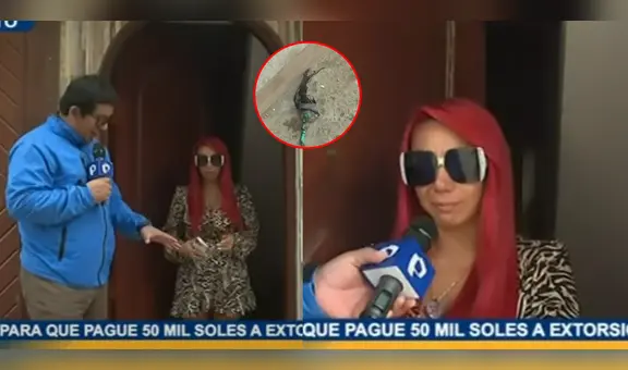 Deysi Araujo: extorsionadores dejan bomba molotov en la puerta de su casa mientras declaraba