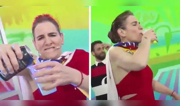 Gigi Mitre toma cerveza en vivo en presentación de Los Shapis: "¡Salud, Perú!"