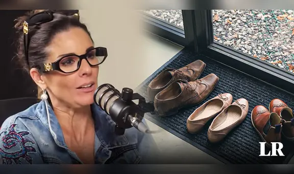 ¿Por qué Rebeca Escribens pide a las personas que se quiten los zapatos al ingresar a su casa?