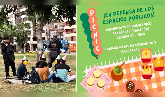 Convocan a pícnic masivo para este sábado 27 en rechazo a medidas de Municipalidad de Miraflores
