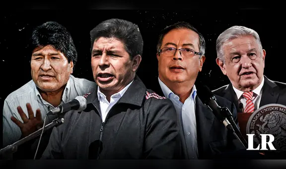 AMLO, Gustavo Petro y Evo Morales, presidentes aliados de Castillo son declarados "no gratos" en Perú