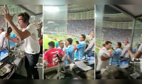 La enfurecida reacción de hinchas de Cristal contra narrador argentino en el gol de River