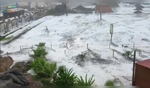 Olas de mar podrían alcanzar 14 metros de altura por vientos