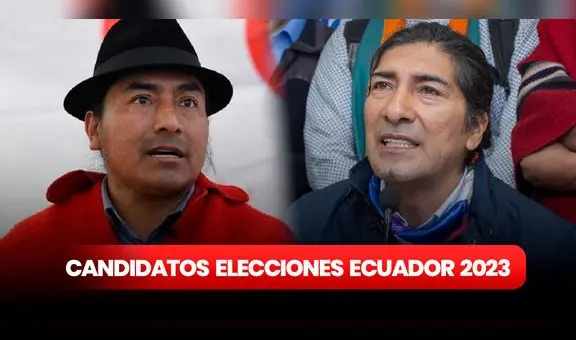 Leonidas Iza y Yaku Perez: ¿quiénes conforman la lista de candidatos para las elecciones 2023?