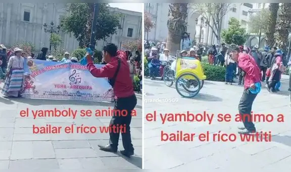 Heladero oye música del wititi y se pone a bailar dejando de lado su carrito en Arequipa: “Qué hermoso”