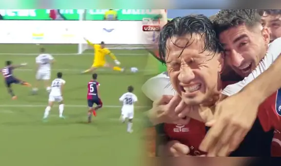 Lapadula imparable: doblete en menos de 5 minutos y clasificación de Cagliari en los playoffs