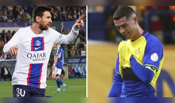 El mismo día que Messi igualó el récord de títulos, Cristiano se quedó sin campeonar en Arabia