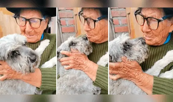 ¡Apareció Raylu! Adulta mayor de 103 años encontró a su perrito perdido en Ate