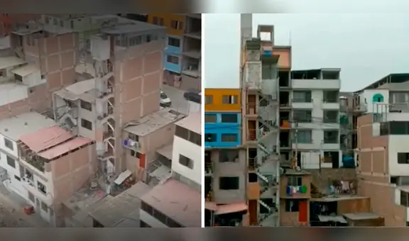 SJM: construyen edificio de 9 pisos en Pamplona Alta y vecinos temen que no resista temblor