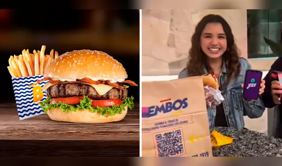 ¡Solo por hoy! YAPE ofrece combo Bembos a menos de 10 soles