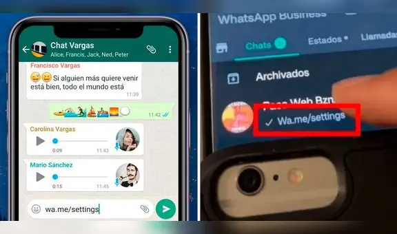 ¿Qué hacer si te enviaron el mensaje 'wa.me/settings' en un grupo de WhatsApp?