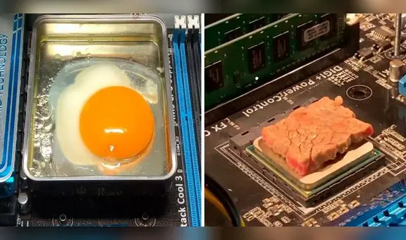 ¿Puede freírse un huevo en el procesador de una PC que se calienta demasiado?
