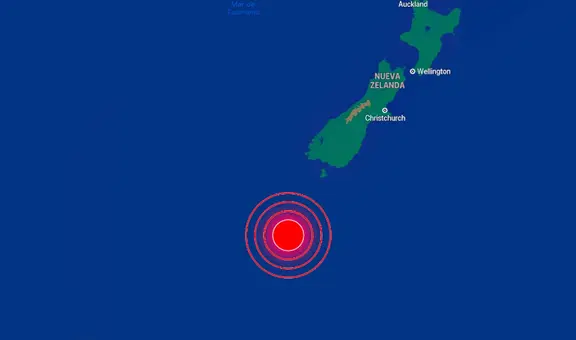 Nueva Zelanda: fuerte sismo de magnitud 6,2 remeció la ciudad de Invercargill