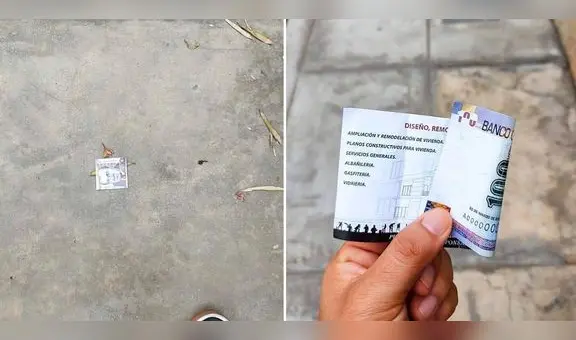 Peruano se encuentra billete de 100 soles, pero resulta ser una publicidad: “Nos rompen el corazón”