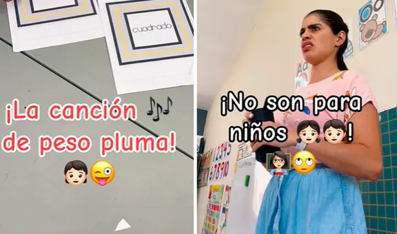 Niños de kinder exigen a su maestra que ponga Peso Pluma, y esta se niega por "no ser correcto"