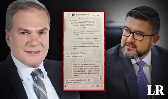 Mauricio Fernandini: difunden chats de periodista con Geiner Alvarado y cuñado de Salatiel Marrufo