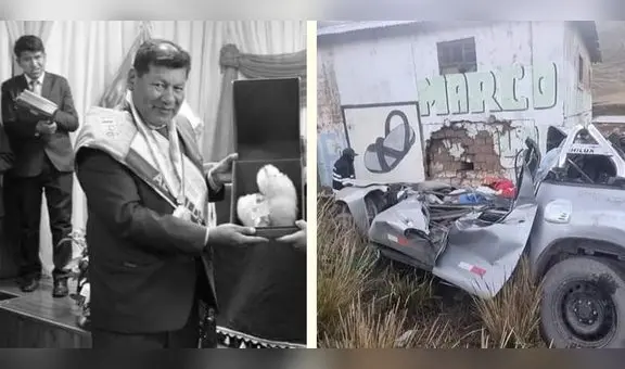 Alcalde distrital y 2 funcionarios ediles de Puno fallecieron tras despiste de camioneta