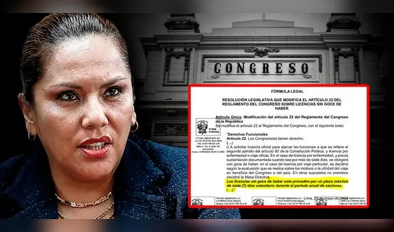 Digna Calle: presentan proyecto para que licencias sin goce de haber sean por un máximo de 7 días