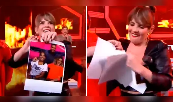 Johanna San Miguel reafirma su opinión sobre Katia Palma y rompe una foto de ambas en "EEG"