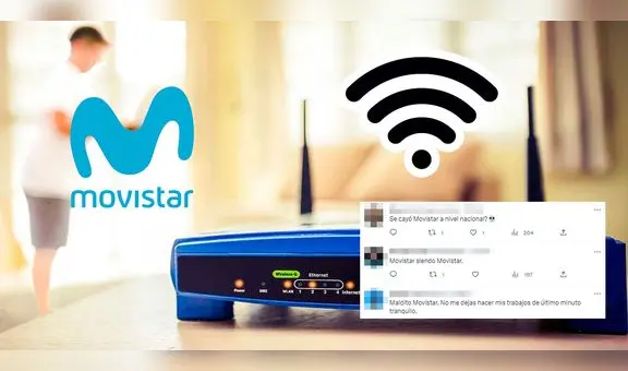 Movistar: usuarios reportan caída masiva de la señal de internet en la madrugada
