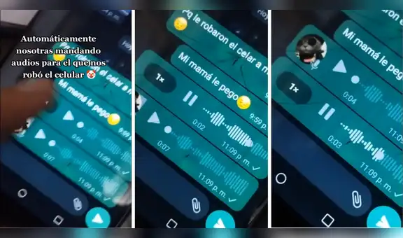 Joven manda audios por WhatsApp a ladrón que le robó su celular: “¿Me lo puedes devolver?”