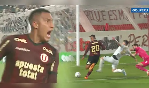 ¡Siempre en el área! Alex Valera aprovecha rebote del portero y puso el primero de Universitario