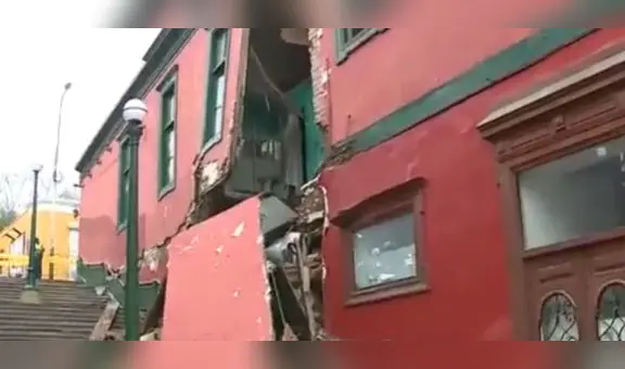 Barranco: casona de 112 años se derrumbó cerca al Puente de los Suspiros