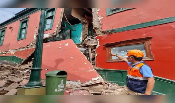 Barranco: casona de 112 años se derrumbó cerca al Puente de los Suspiros