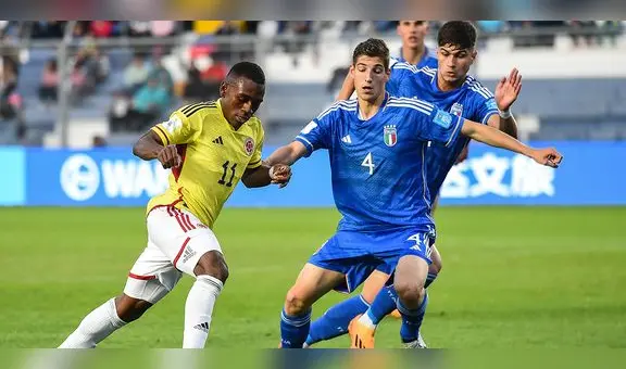 Colombia perdió 1-3 con Italia y quedó eliminado del Mundial sub-20