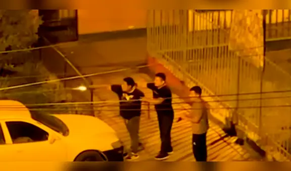 Los Olivos: policías que tomaban licor en la vía pública realizan disparos al aire y hieren a una persona