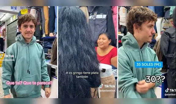 Español compra ropa en Gamarra y pide rebaja, pero vendedora le responde: "Es gringo, tiene plata"