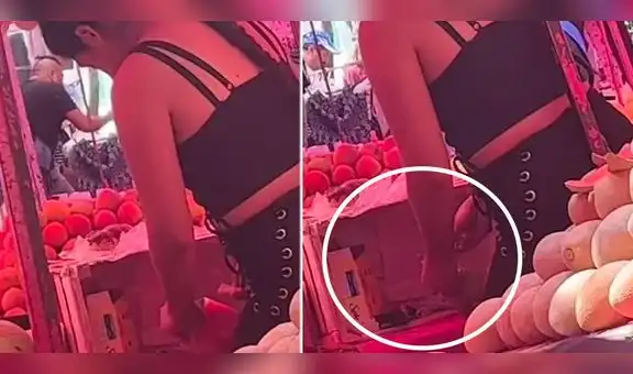 ¿Fruta adulterada? Captan a vendedora echándole azúcar a sandías y causa caos en TikTok