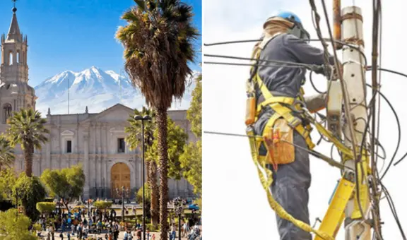 Cortes de luz en Arequipa afectarán a 13 distritos desde el 6 al 11 de junio
