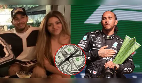 Lewis Hamilton, piloto vinculado a Shakira: la sorprendente fortuna del 7 veces campeón de Fórmula 1