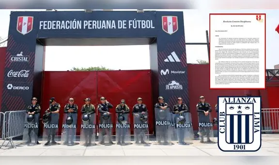 Comisión Disciplinaria de la FPF no autorizó emitir resolución de sanciones contra Alianza y otros clubes