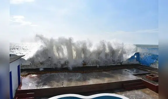 Balnearios del norte siguen perjudicados por oleajes anómalos