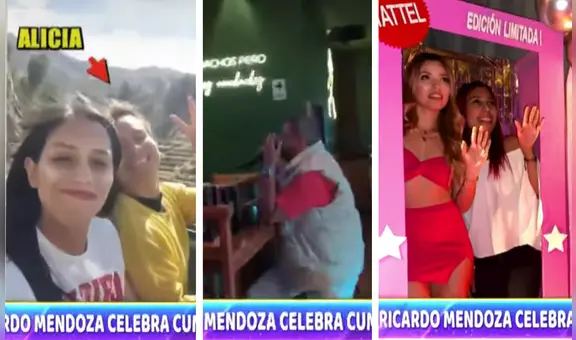 Ricardo Mendoza celebra cumpleaños de Rosalía Franco, mientras su pareja está de viaje
