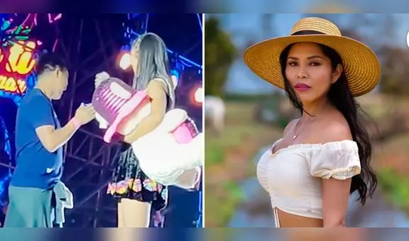 Joven rechazó beso de Yarita Lizeth durante concierto: “Ya que no quiere, ni modo”
