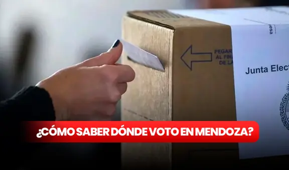 Elecciones Argentina 2023: ¿cómo saber dónde voto este domingo si soy de Mendoza?