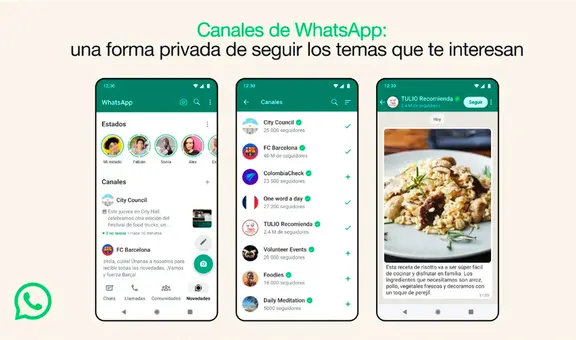 WhatsApp copia a Telegram y anuncia sus 'Canales': así funcionará la nueva sección
