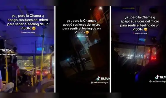 "La chama" apaga sus luces cuando suena "Un x100to" y usuarios reaccionan: "Seguro había operativo"