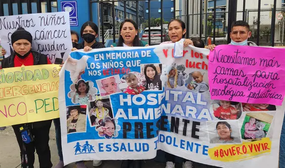 Madres de niños con cáncer denuncian deficiencia de atención y falta de camas en Hospital Almenara