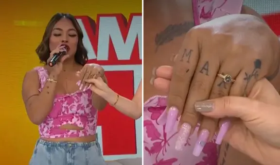 ¿Se casa? Dayanita luce anillo de compromiso EN VIVO y aclara: “No es de mi mánager”