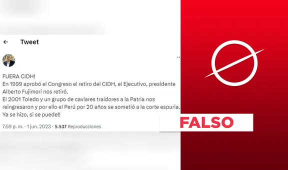 El Perú no se retiró de la CIDH en 1999