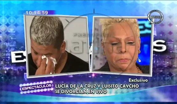 La vez que Lucía de la Cruz y Luisito Caycho se divorciaron en vivo y el ‘Chamaco’ lloró desconsoladamente