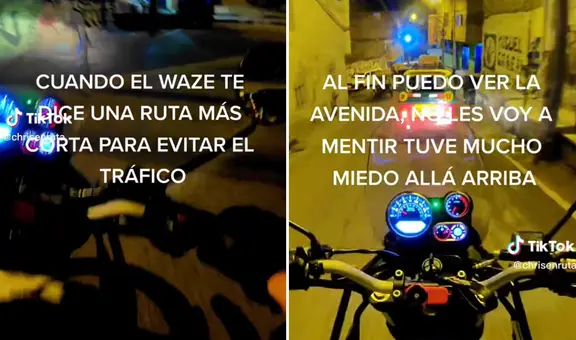 Waze manda a motociclista por peligrosa ruta y casi no la cuenta: “Tuve mucho miedo”