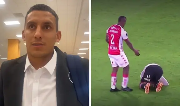 Alex Valera rompe su silencio tras sufrir el repudiable agresión por jugador de Santa Fe