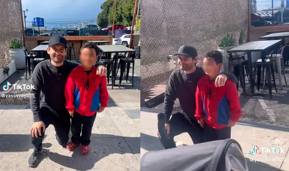 ¿Te imaginas encontrártelo en la calle? Niño se topa con Tobey Maguire en el día de su cumpleaños